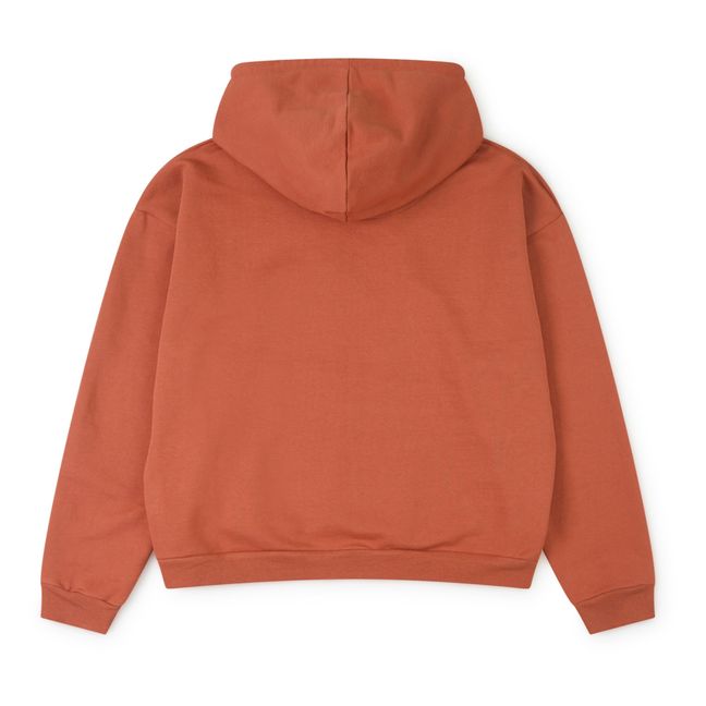 Sweat à Capuche Coton Bio - Collection Femme  | Terracotta