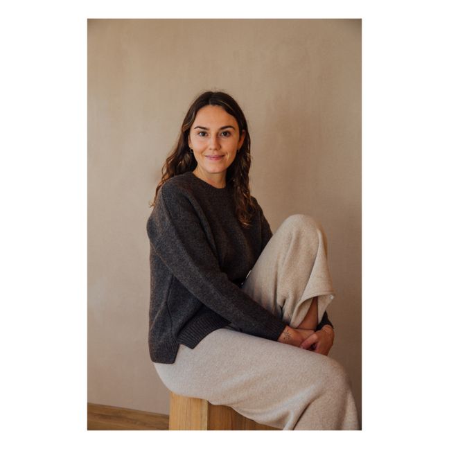 Pantalon Tricot Matières Recyclées - Collection Femme  | Ecru