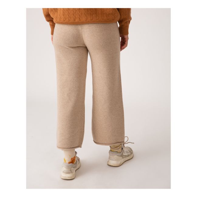Pantalon Tricot Matières Recyclées - Collection Femme  | Ecru