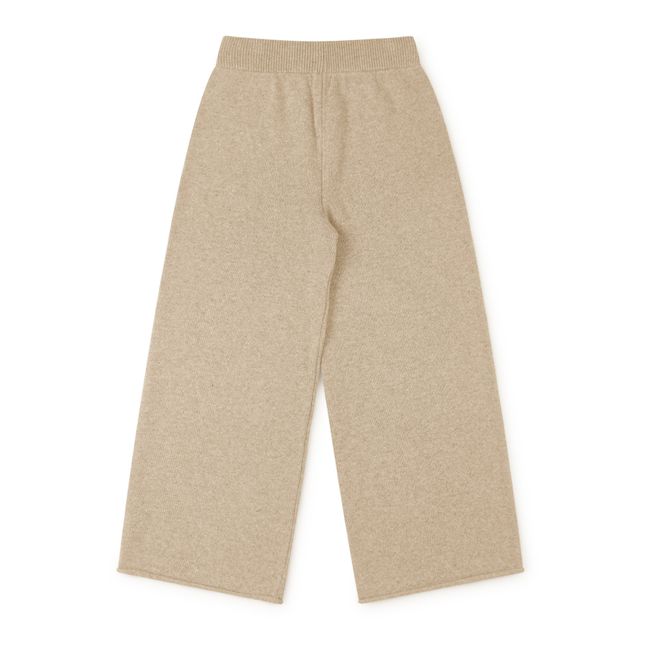 Pantalon Tricot Matières Recyclées - Collection Femme  | Ecru