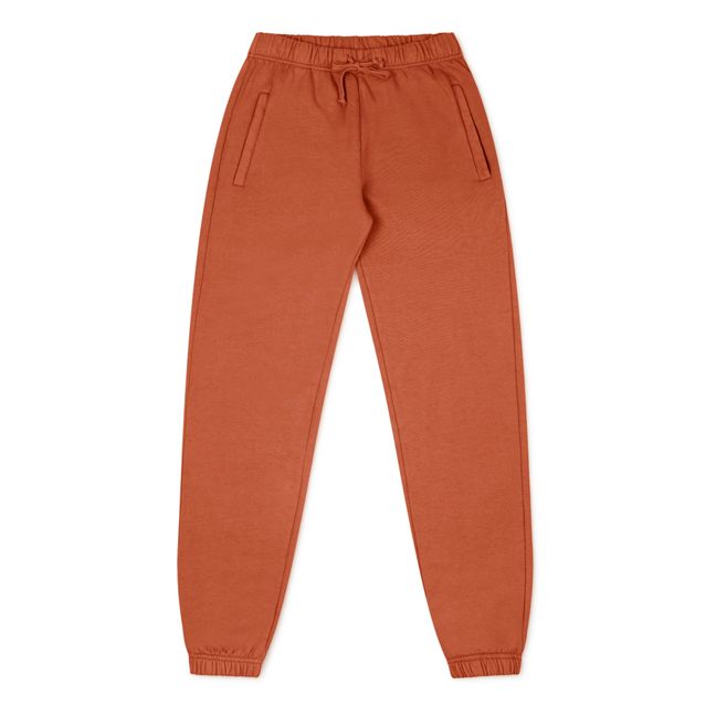 Pantaloni Jogger Cotone Bio - Collezione Donna  | Terracotta