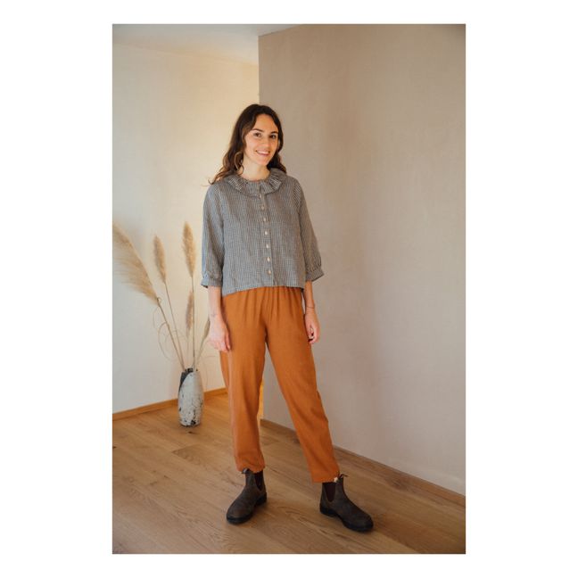 Pantalon Coton Bio - Collection Femme  | Rouille