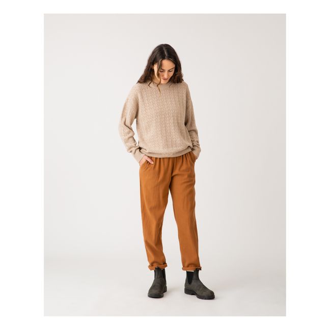 Pantalon Coton Bio - Collection Femme  | Rouille