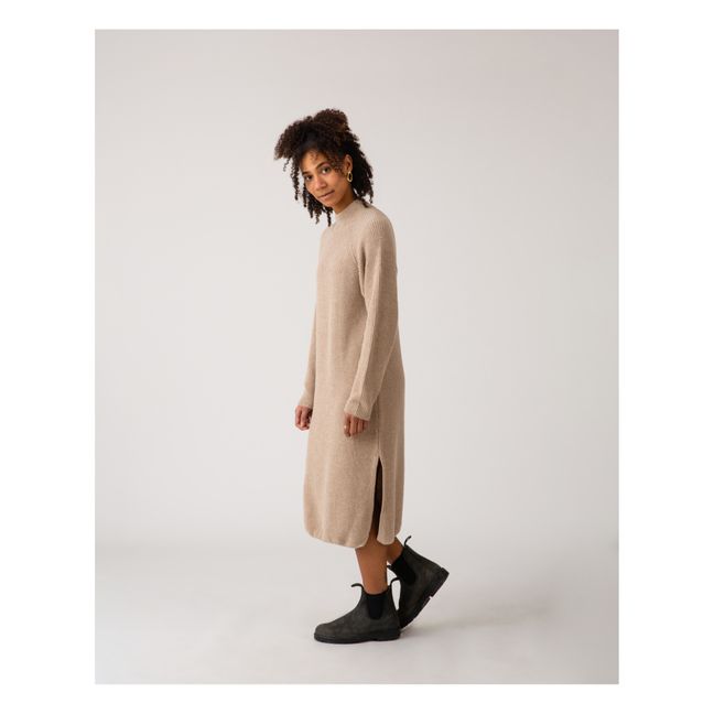 Robe Tricot Matières Recyclées - Collection Femme  | Beige