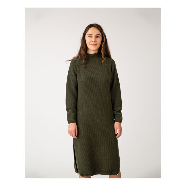 Robe Tricot Matières Recyclées - Collection Femme  | Verde scuro