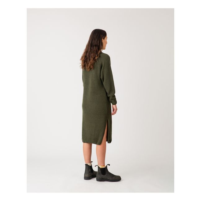 Robe Tricot Matières Recyclées - Collection Femme  | Verde scuro