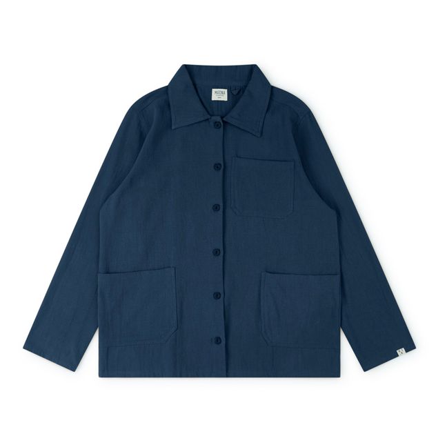 Giacca Worker in Cotone Organico - Collezione Donna  | Blu marino