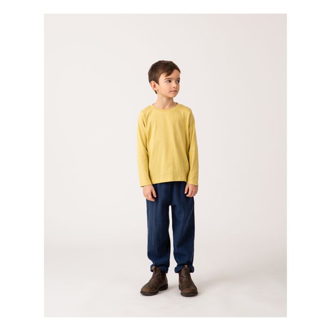 T-Shirt ML Coton Bio | Pale yellow