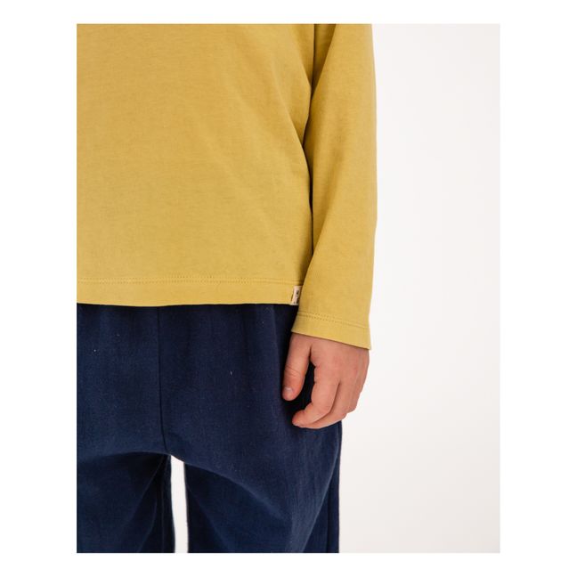 T-Shirt ML Coton Bio | Jaune pâle