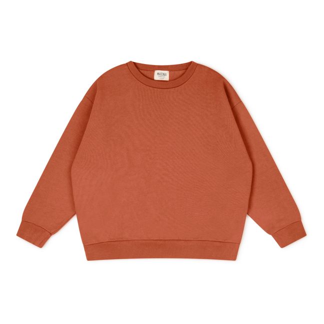 Sweatshirt aus Bio-Baumwolle | Terracotta