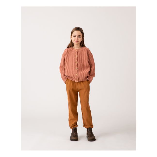 Strickjacke aus recyceltem Material | Altrosa