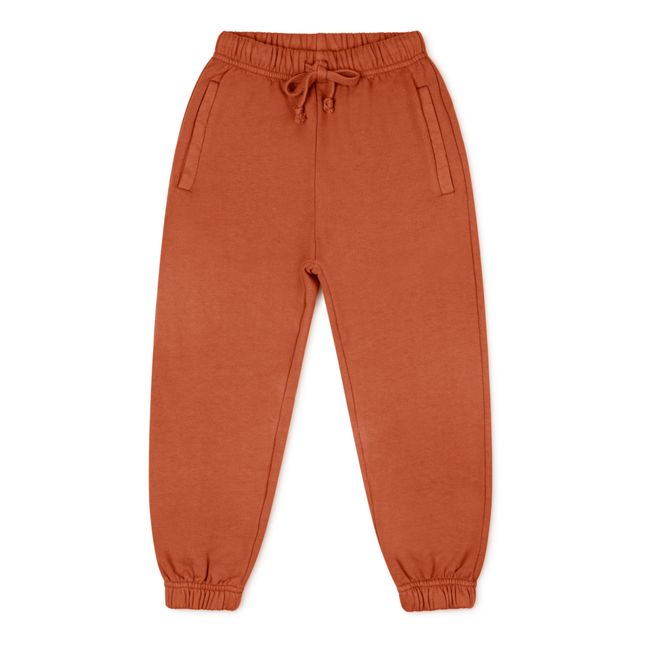Pantaloni Jogger in cotone bio | Terracotta