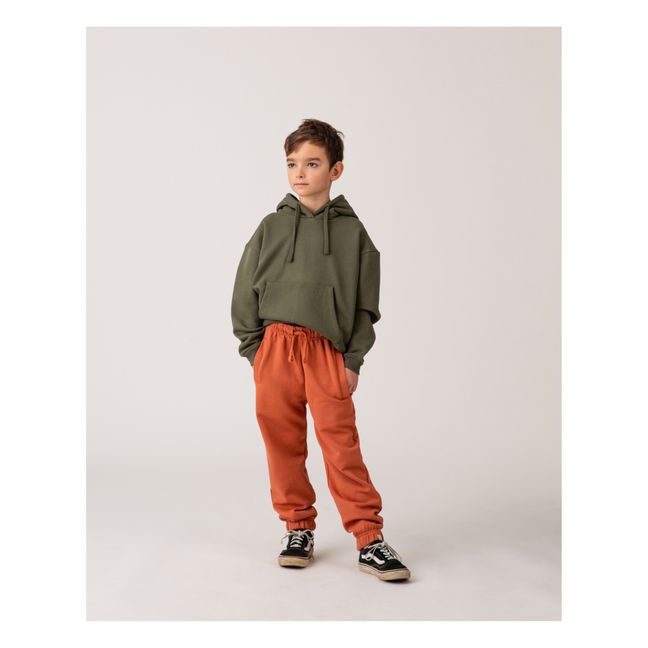 Pantaloni Jogger in cotone bio | Terracotta