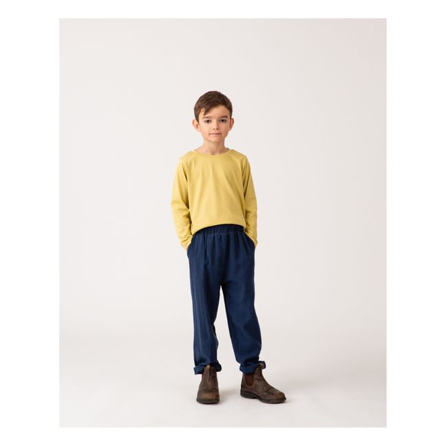 Pantalon Coton Bio | Bleu marine