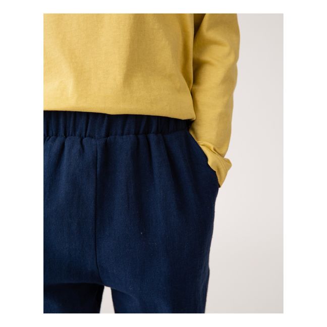 Pantalon Coton Bio | Navy blue