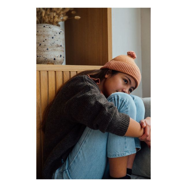 Bonnet Matières Recyclées Pompon | Rouille