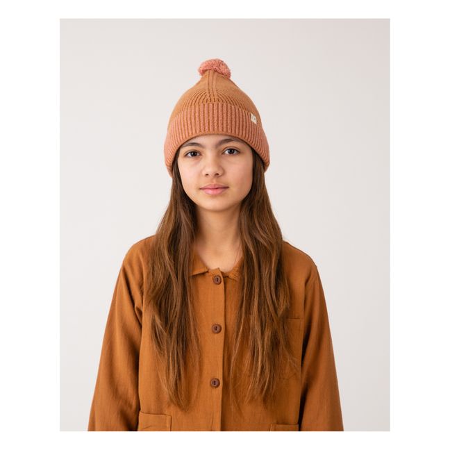 Bonnet Matières Recyclées Pompon | Rust