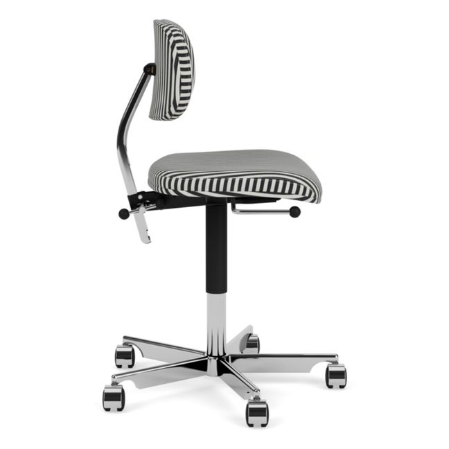 Chaise de bureau Kevi | Noir/Blanc