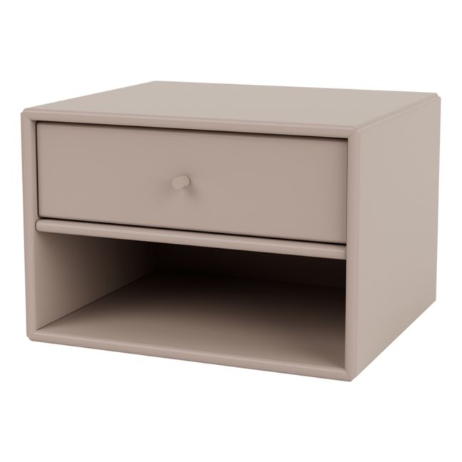 Dash Wall-Mounted Bedside Table | Taupe brown