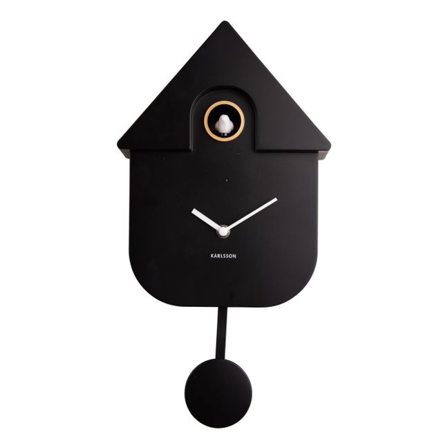 Horloge à pendule Modern Cuckoo | Nero