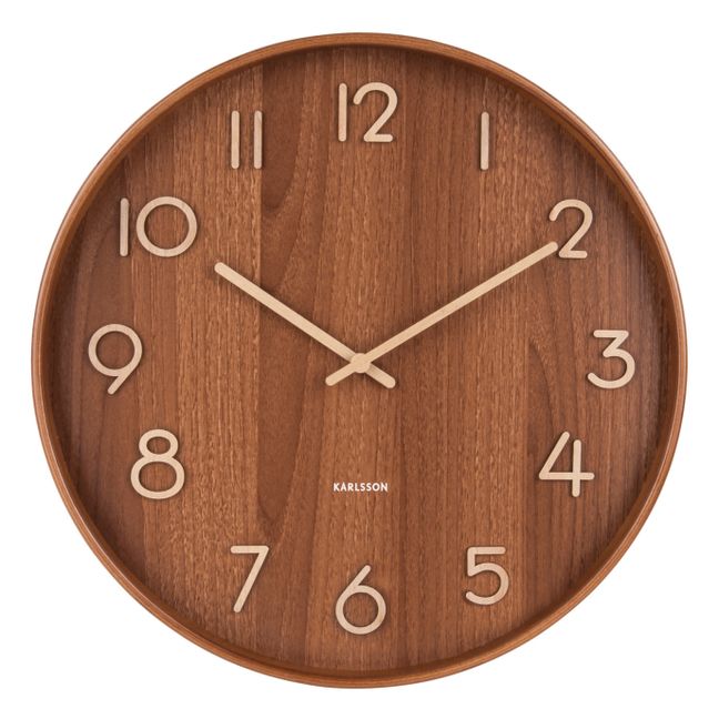 Horloge murale Pure en bois | Bois clair