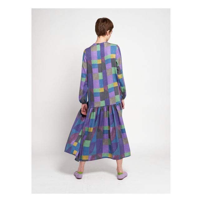 Robe Géométrique Col Amovible - Collection Femme  | Violet