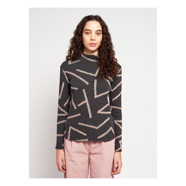 Unterzieh-Pullover aus Bio-Baumwolle - Damenkollektion  | Anthrazit