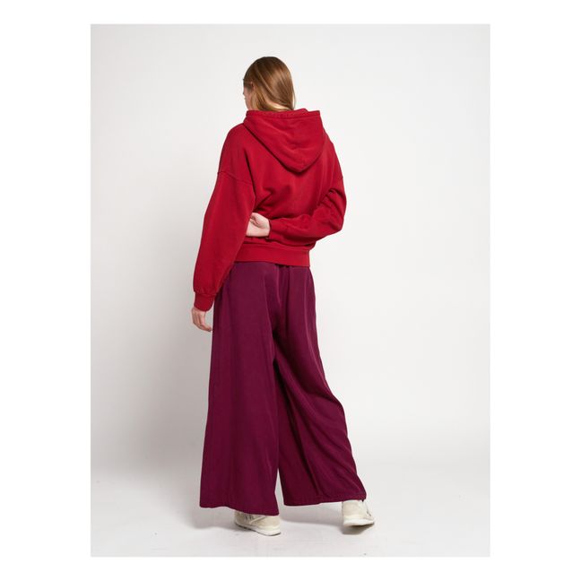 Feet In The Air Sweatshirt aus Bio-Baumwolle - Damenkollektion  | Rot