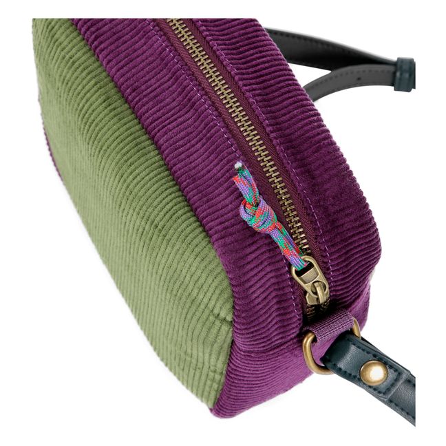 Bolsa de pana de poliéster reciclado - Colección Mujer  | Verde Kaki