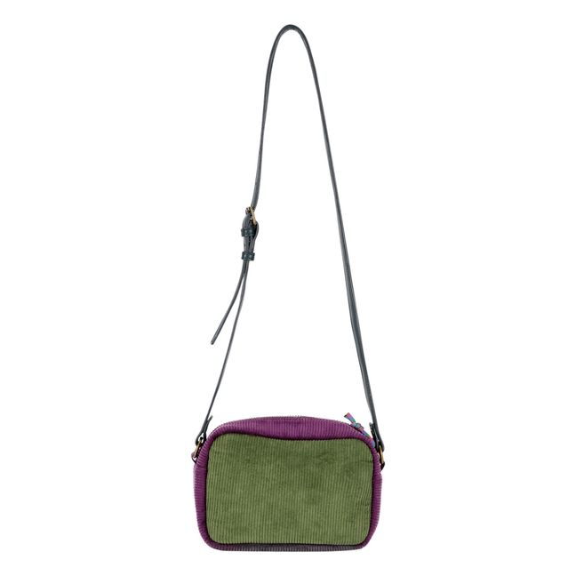 Bolsa de pana de poliéster reciclado - Colección Mujer  | Verde Kaki