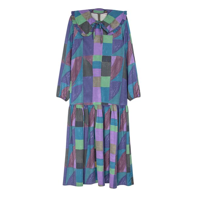 Robe Géométrique Col Amovible - Collection Femme  | Violet