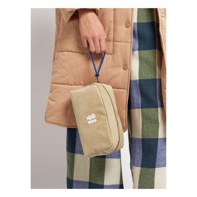 Trousse in Velluto a Costine - Collezione Donna  | Beige