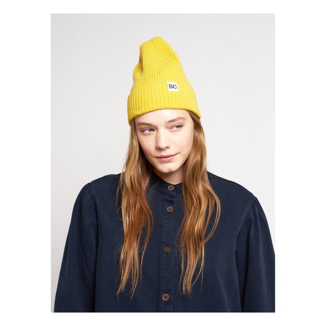 Bonnet Laine - Collection Adulte  | Jaune