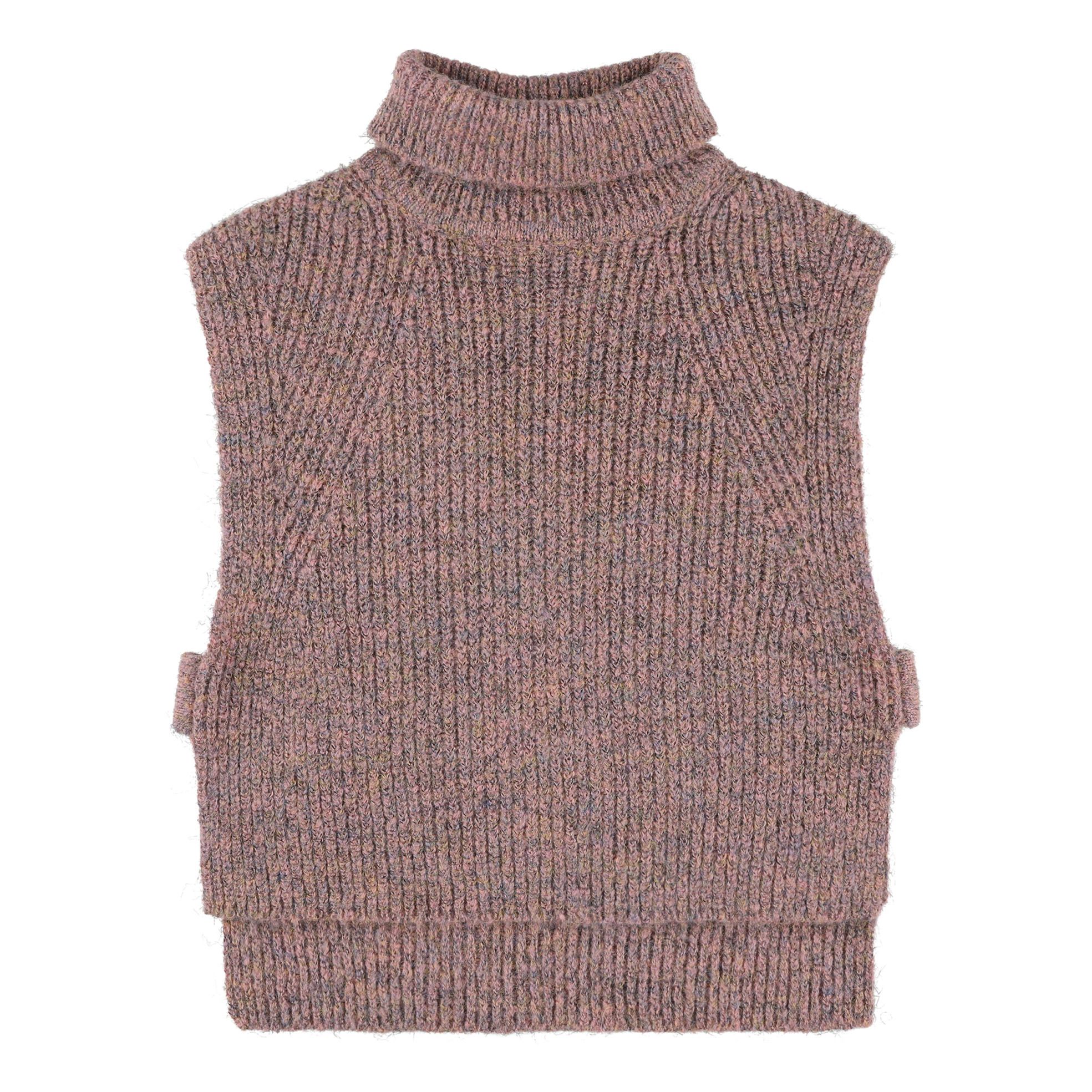 Sleeveless on sale pink turtleneck