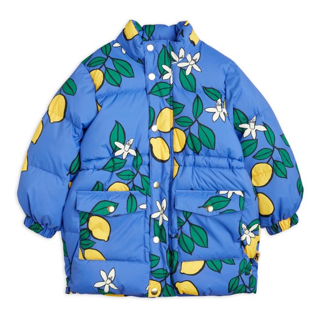 Doudoune Polyester Recyclé Citron | Bleu