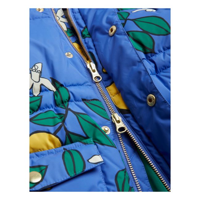 Doudoune Polyester Recyclé Citron | Bleu