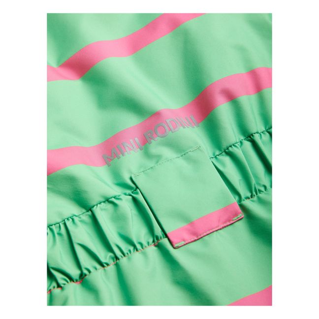 Doudoune Ski Polyester Recyclé Rayé | Verde