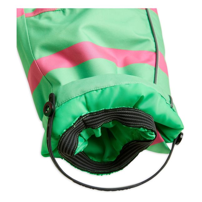 Pantalon Ski Polyester Recyclé Rayé | Verde