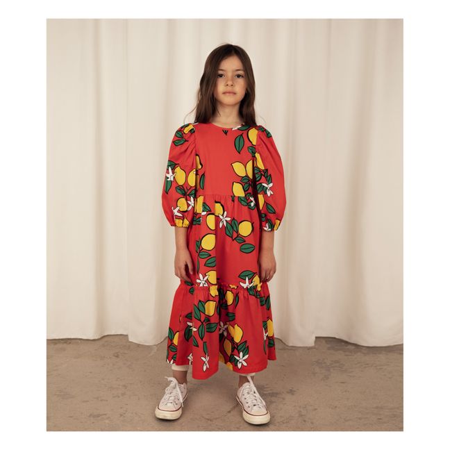 Robe Coton Bio Citron | Rouge