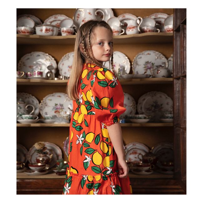 Robe Coton Bio Citron | Rouge