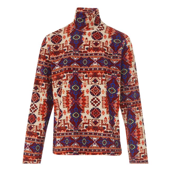 Pull Tapestry Velours | Rouge brique
