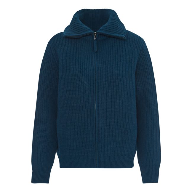 Bowie cardigan | Peacock blue