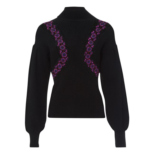 Pull Emerson Laine Mérinos Extra Fine | Nero