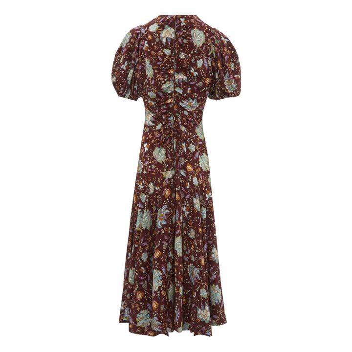 Vestido de seda Heleen | Lie de vin- Imagen del producto n°1