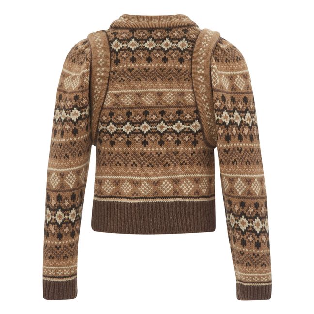 Finja Fair Woollen Jumper | Camel