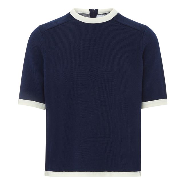 Jersey de lana merina extrafina Meunier | Azul Marino
