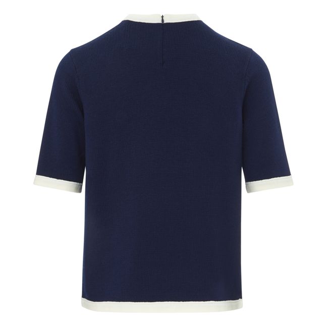 Jersey de lana merina extrafina Meunier | Azul Marino