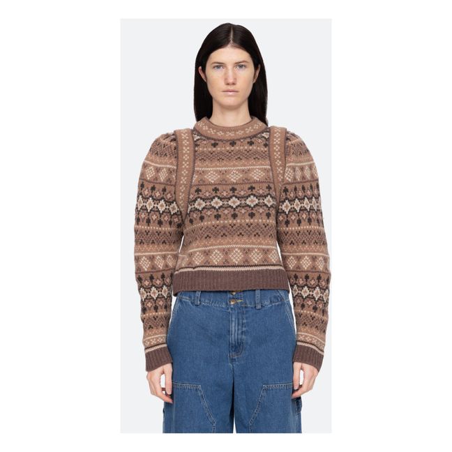 Finja Fair Woollen Jumper | Camel