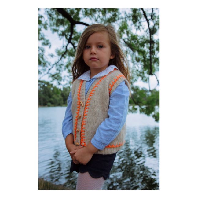 Esclusiva Stella Pardo x Smallable - Gilet Bambina Lea | Arancione