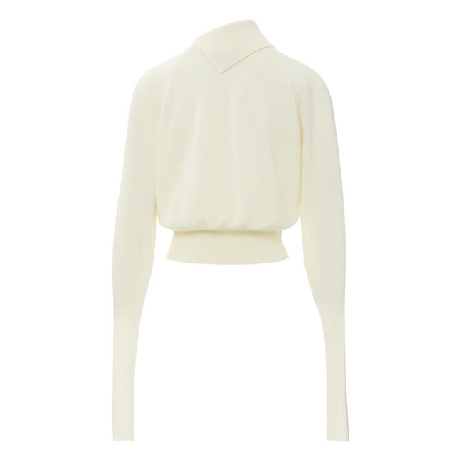 Jersey Bart de lana merina extrafina | Blanco Roto